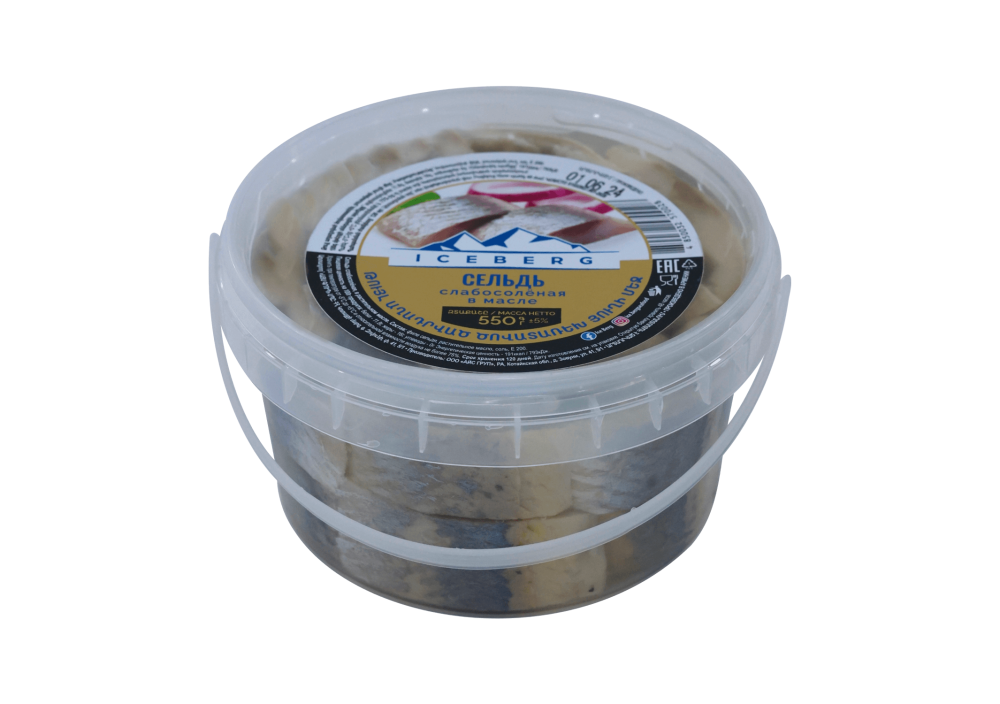 Թույլ աղադրած ծովատառեխ յուղի մեջ 550գ