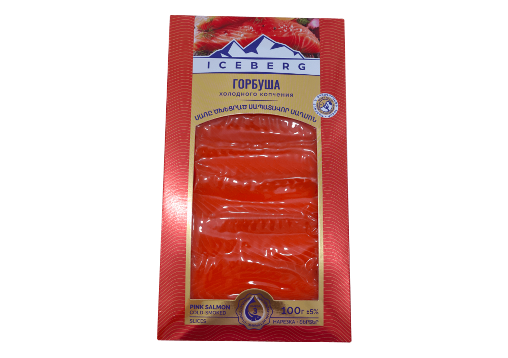 Սապատավոր սաղմոն ֆիլե ապխտած կտրտած 100գ