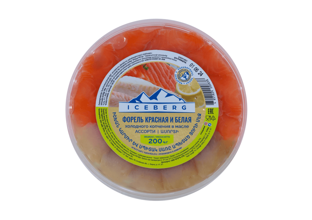 Սառը ապխտած իշխան յուղի մեջ ասորտի 200գ