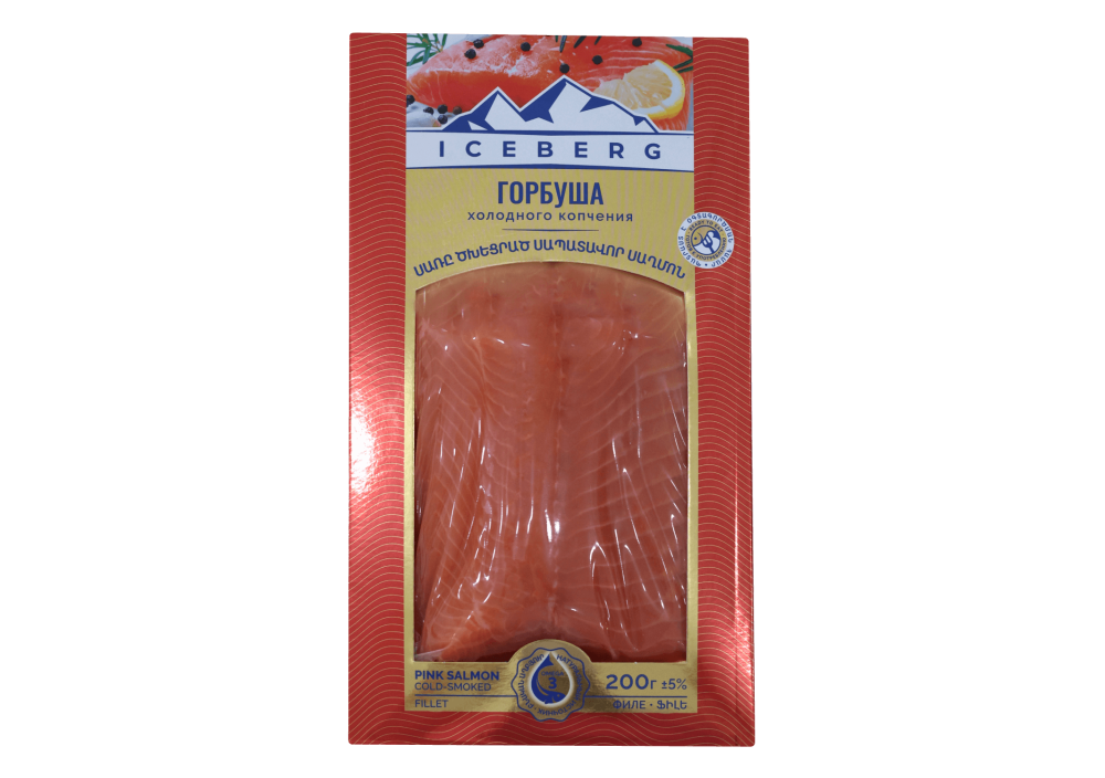 Սապատավոր սաղմոն ֆիլե ապխտած կտոր 200գ